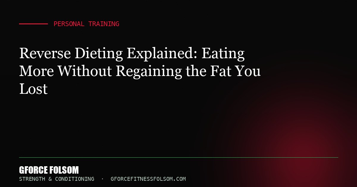 Reverse Dieting Explained: Eating More Without Regaining the Fat You Lost