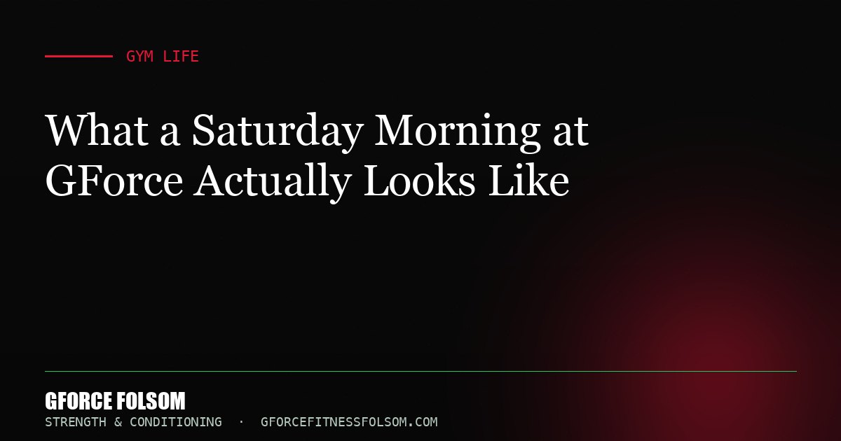 What a Saturday Morning at GForce Actually Looks Like