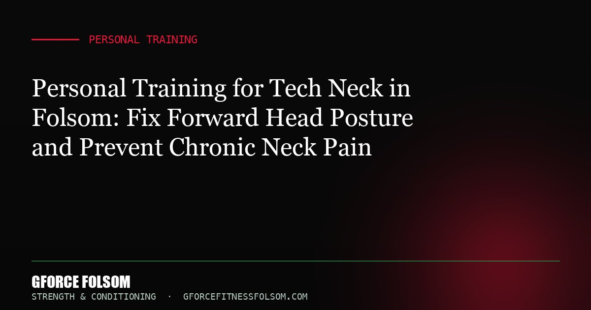 Personal Training for Tech Neck in Folsom: Fix Forward Head Posture and Prevent Chronic Neck Pain